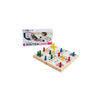 Longfield ludo opklapbaar hout – reisspel 30 x 30 cm – met opbergvak – klassiek familiespel voor 4 spelers – bordspel voor thuis onderweg – engelhart