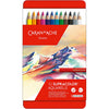 Caran dache caran d'ache matite acquarello supracolor ii, l: 17 cm, mina 3,8 mm, vari colori, 12 pezzi 1 scatola
