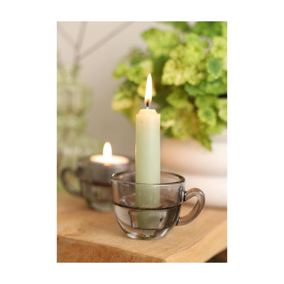 Ideas 4 seasons kaarsenhouder koffie grijs ø8xh5cm