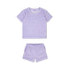 Leopard | lila meisjes set strand - terry