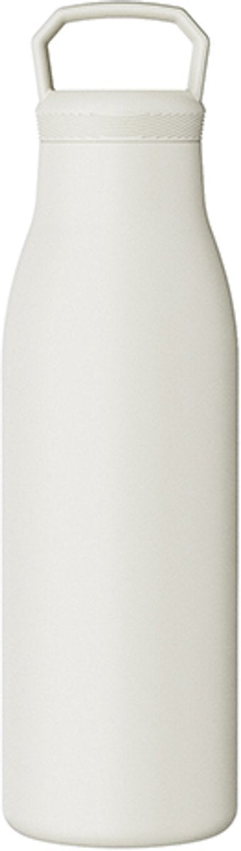 Termo sin marca sans marque kozie de 500 ml – acero inoxidable – aislamiento de doble pared – beige crema – botella a prueba de fugas