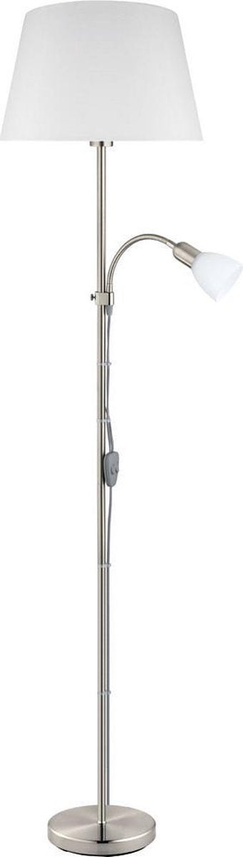 Eglo conesa vloerlamp - e27 e14 - 170 cm - grijs wit