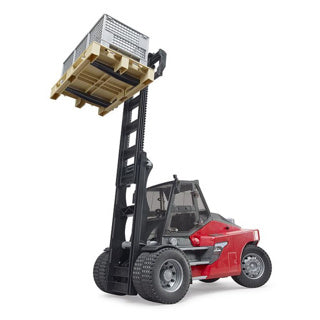 Bruder linde ht160s heftruck met pallet en 3 palletkooien modelvoertuig (02513)