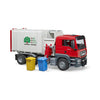 Bruder Man TGS Cargador lateral del camión de basura