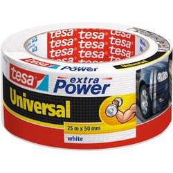 Cinta adhesiva tesa universal extra power 50 mm x 25 m blanca