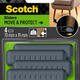3 m 1070687 - cursori scotch® move protected autoadesivi grigi, 70 mmx19 mm | 5 pezzi