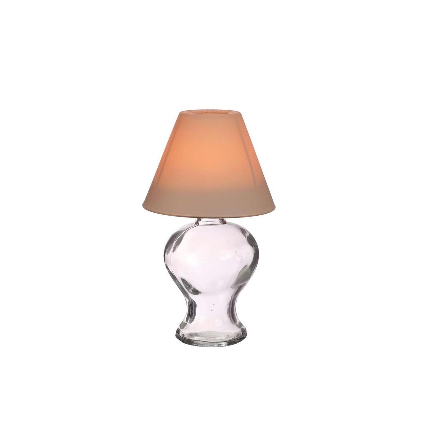 Ideas 4 seasons glazen lamp theelichthouder beige