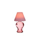 Ideas 4 seasons vaso portavelas de vidrio rosa suave h16cm
