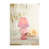 Ideas 4 seasons glass theelichtlamp zacht roze h16cm