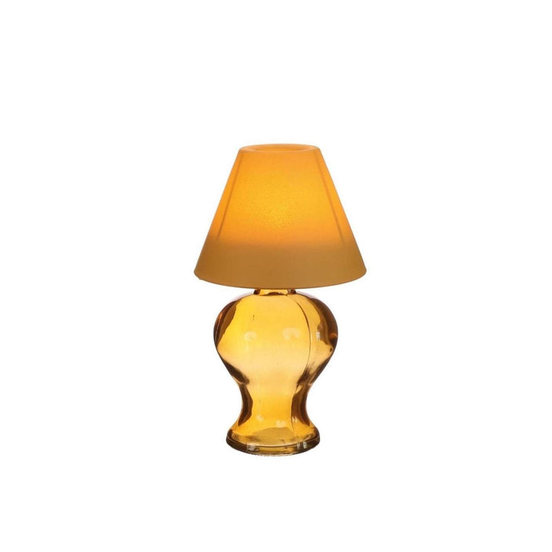 Ideas 4 seasons glazen lamp theelichthouder mosterd