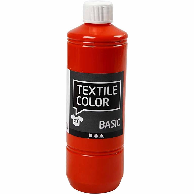 Creativ Company Textil Color semi-coberja de pintura textil naranja, 500ml