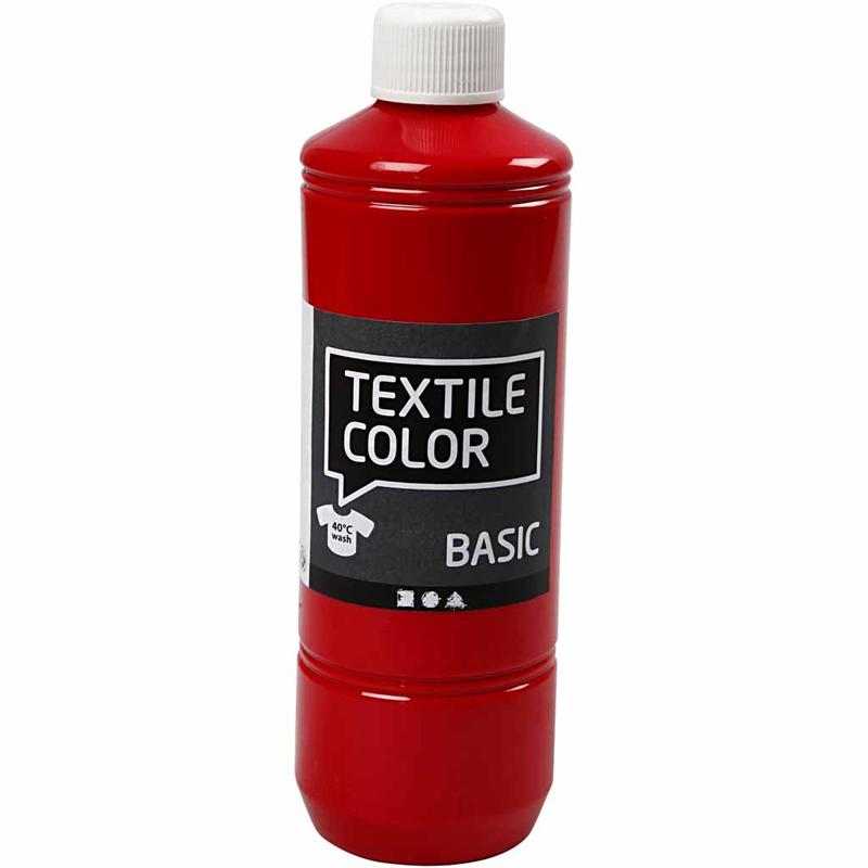 Vernice tessile - Rosso, 500ml