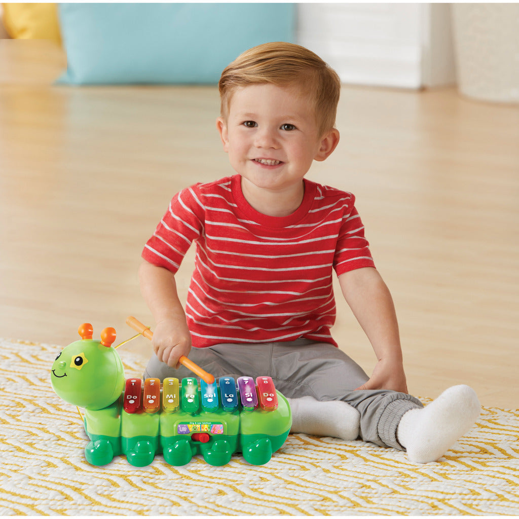 Vtech xylophone cante de cuero verde