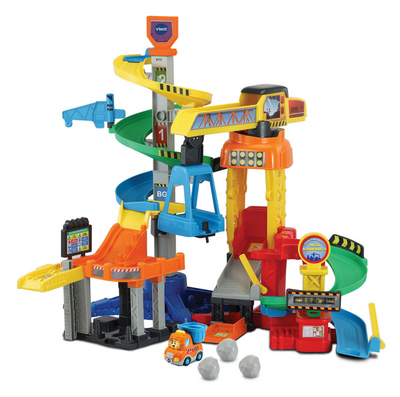 Vtech toet toet auto's mega bouwplaats speelset - met speelgoed auto - educatief en interactief baby speelgoed - cadeau - vanaf 1 tot 5 jaar