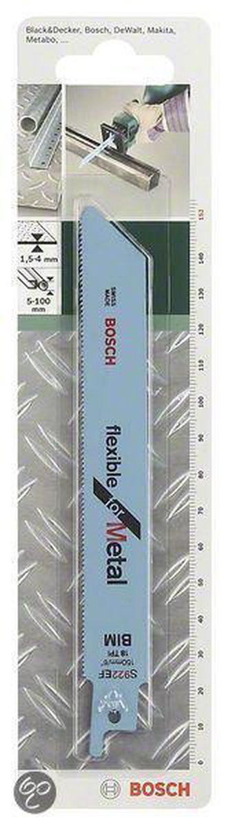 Bosch - reciprozaagblad bimetaal, s 922 ef flexible for metal