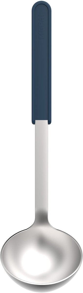 Cucchiaio da zuppa Mepal in acciaio inox chef it - 32 cm - cucchiaio da portata - sta comodamente in mano - lavabile in lavastoviglie - utensili da cucina - blu scuro