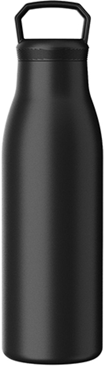 Botella termo sin marca sans marque kozie 500 ml – acero inoxidable – aislamiento de doble pared – negro – botella a prueba de fugas