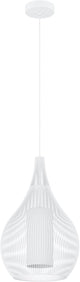 Eglo razoni 1 hanglamp - e27 - ø 42,5 cm - wit - staal|glas