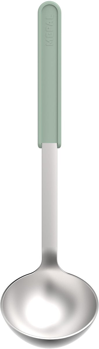 Cucchiaio da zuppa Mepal in acciaio inox chef it - 32 cm - cucchiaio da portata - sta comodamente in mano - lavabile in lavastoviglie - utensili da cucina - salvia nordica