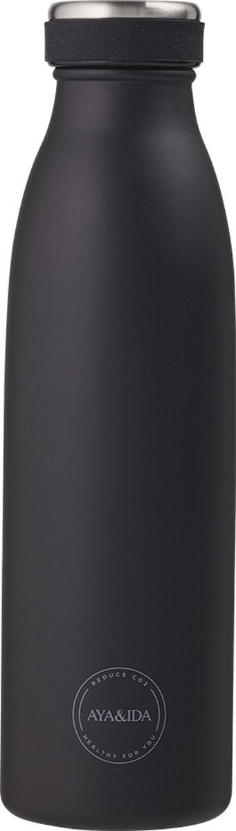 Aya ida - borraccia - thermos - borraccia - 500 ml - nero opaco
