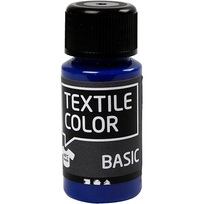 Creativ Company Textil Color semi-coberja de pintura textil azul, 50 ml