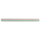 Driehoekige liniaal vk plastic 30cm wit 1:20 25 50 75 100 125