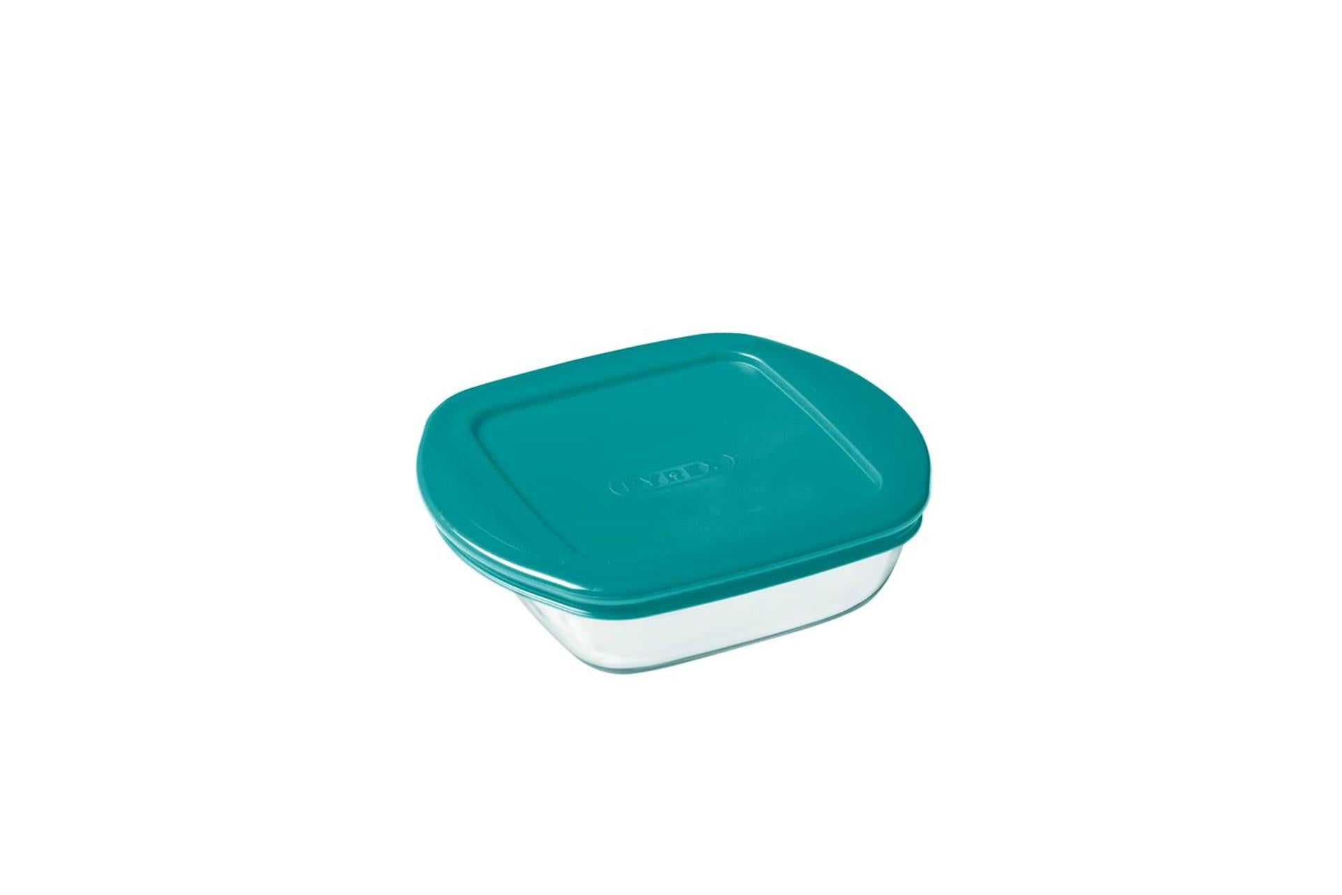 Plato de almacenamiento Pyrex 350ml 14x12x4cm