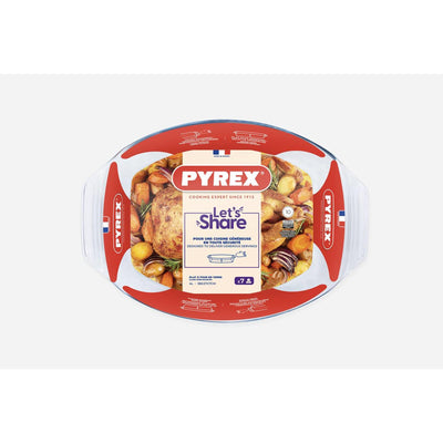 Pirofila ovale Pyrex vetro 39x27 cm