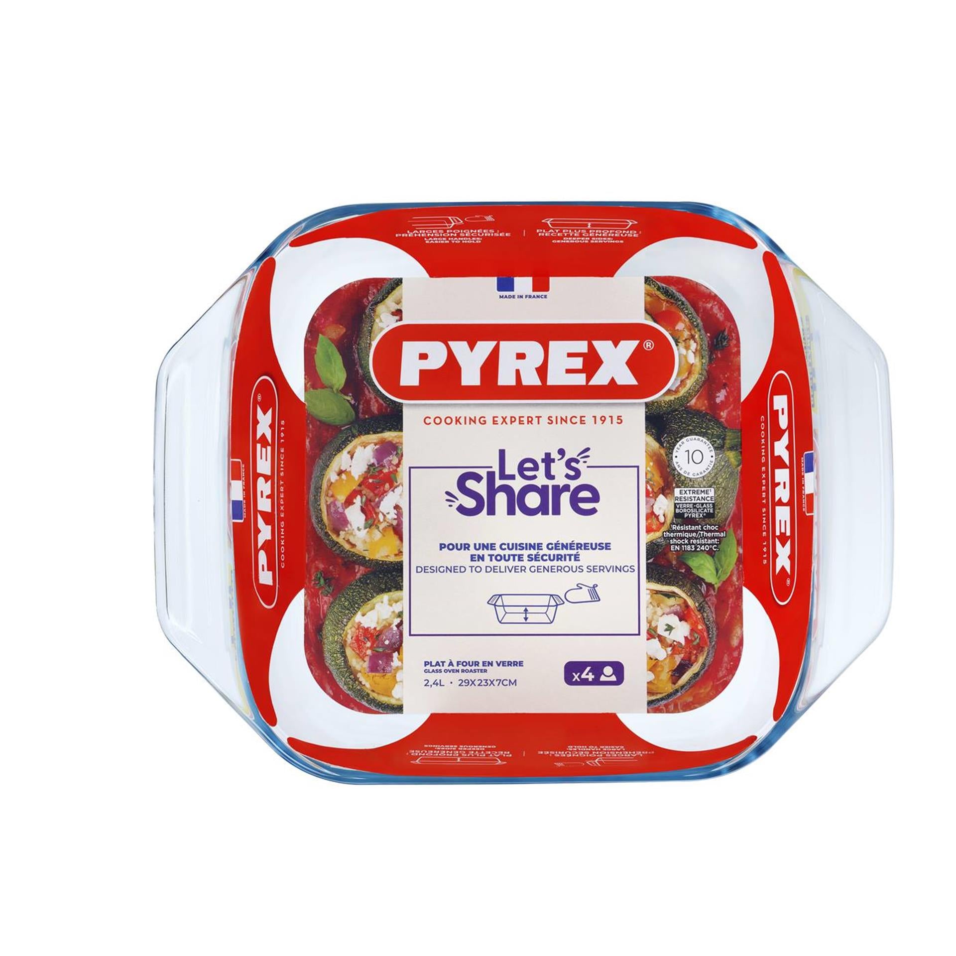 Pyrex Irresistible Irersistible Baking Dish 2,4L quadrati