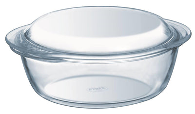 Pyrex ronde ovenschaal met deksel 2,1l