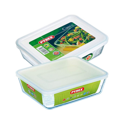 Pyrex Cook Freeze Diseños para hornear Rectángulo Conjunto de 2 22 x 17 y 24 x19 cm