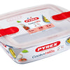 Cuenco Pyrex con tapa 1,1l 23x15x6cm