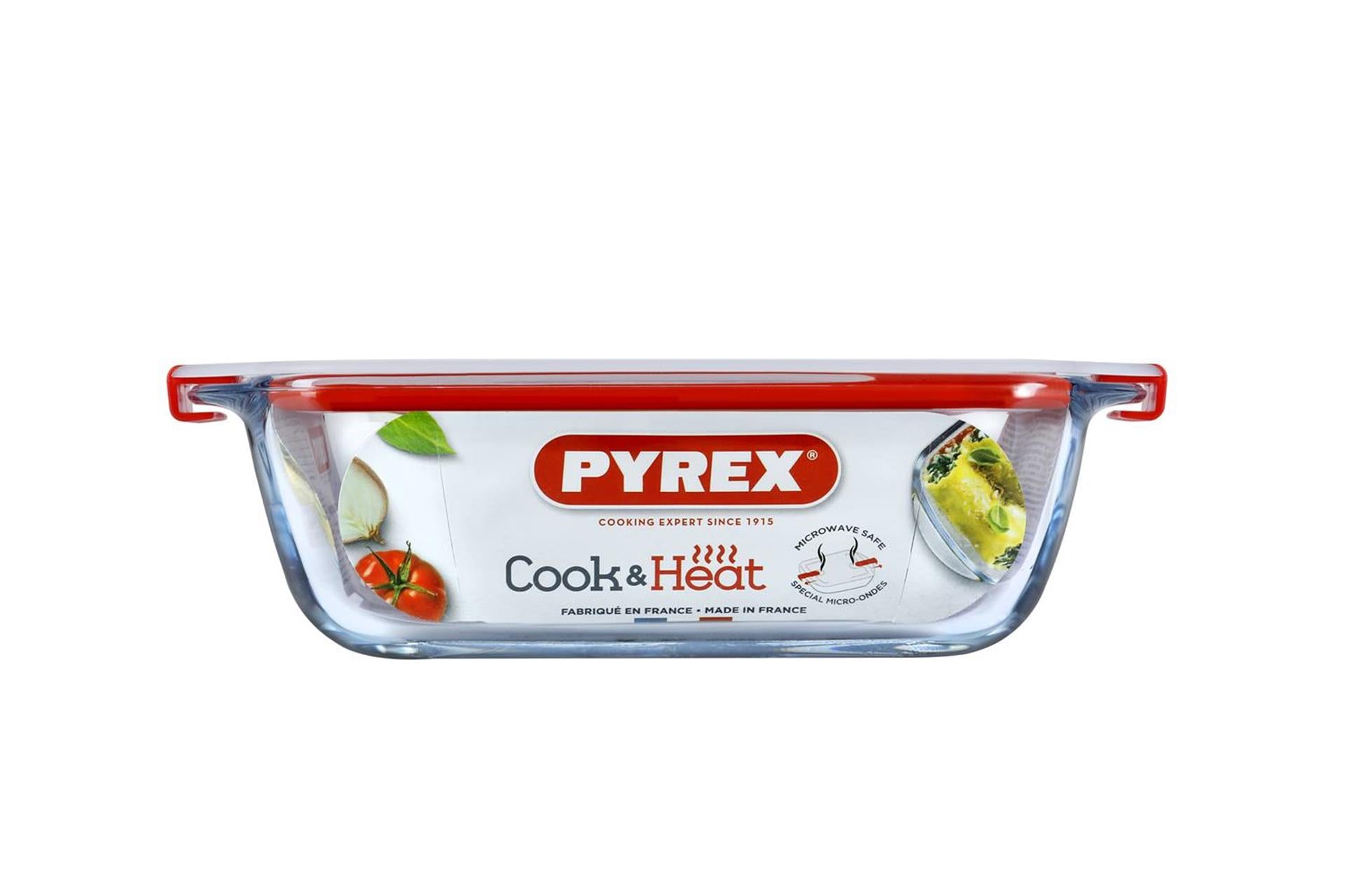 Ciotola in Pyrex con coperchio 2,5 l 28x20x8 cm