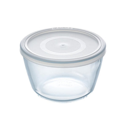 Pyrex Pyrex Cook and Freeze Escala de limpieza de vidrio redondo con tapa 1.1L