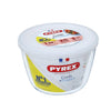 Pyrex schaal met deksel 1,6l ø16x11cm