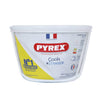 Pyrex schaal met deksel 1,6l ø16x11cm