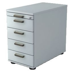 Cassettiera Bach hammerer future melaminico 428x800x760mm grigio chiaro