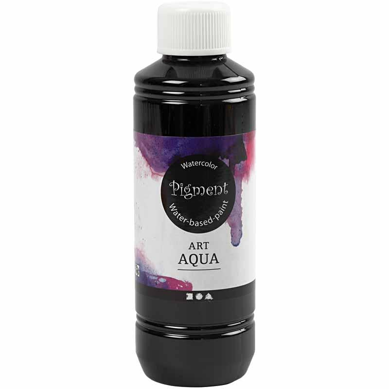 Pigmento pittura ad acquerello liquido, nero, 250 ml 1 flacone