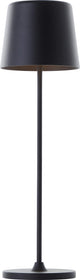 Lampada da tavolo Brilliant kaami ricaricabile - da esterno - led 2w 3000k - 3 stepdim - ip44 - nera