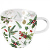 Bicchiere Ambiente verde invernale 200ml bianco