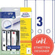 Etichette per dorso di cartelle avery ultra l4759-25 bianco 75 pezzi opaco