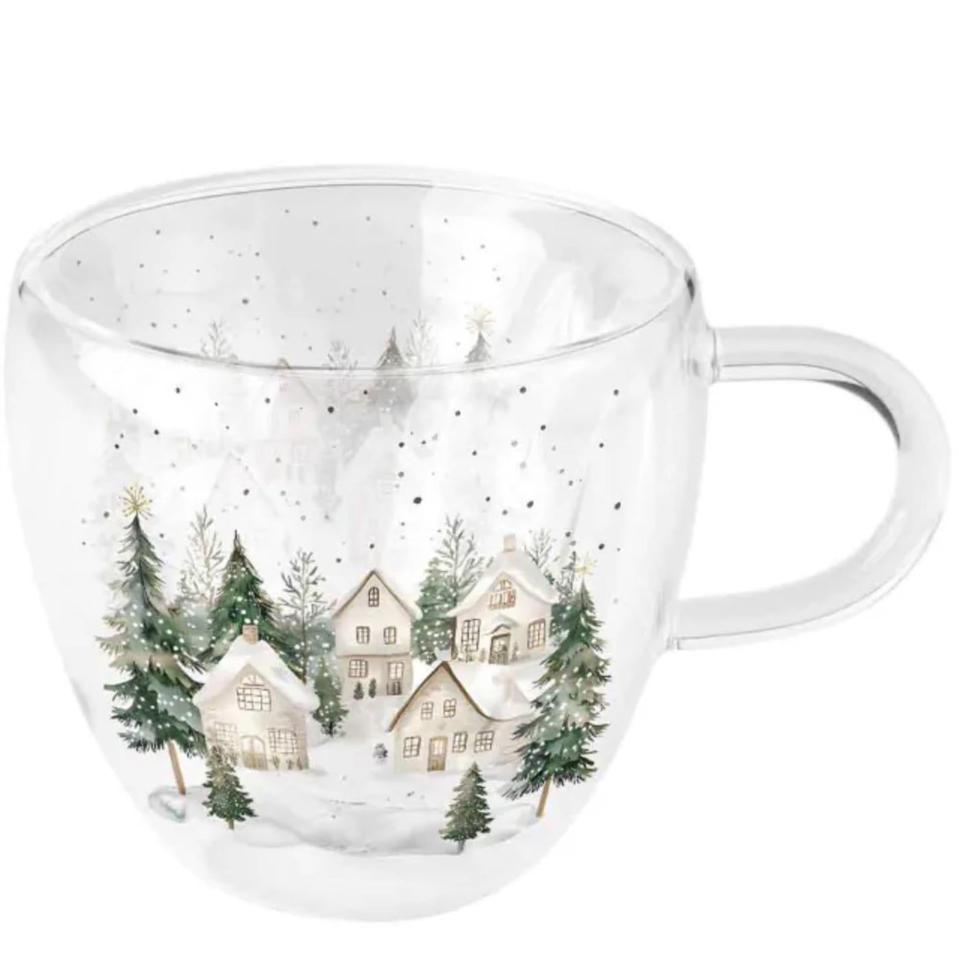 Case innevate in vetro a doppia parete Ambiente 200 ml dia10x9,5 cm