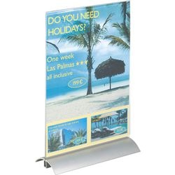 Presentation stand durable 858919 alu a4 transparent