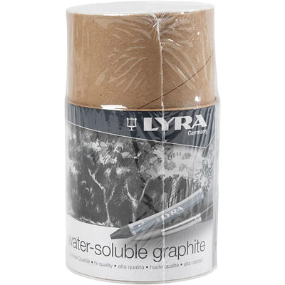 Lápiz de grafito soluble de agua lyra, L: 6.5 cm, 24 piezas 1 caja