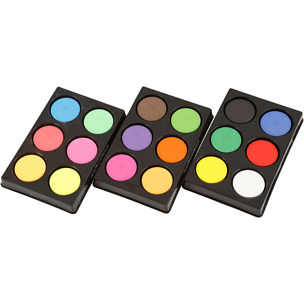 Acquerello Colortime, h: 16 mm, d 44 mm, colori neon, colori extra, 1 scatola