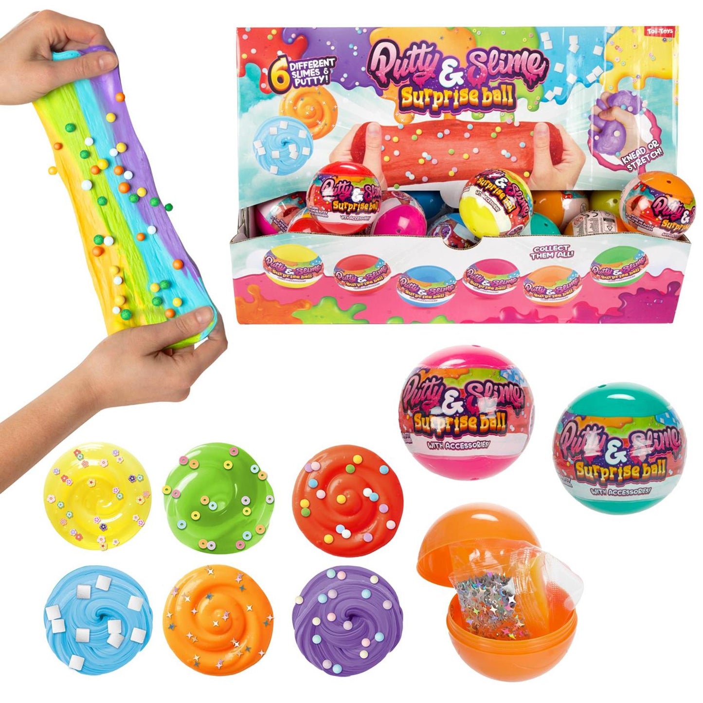Toi-toys bola sorpresa mixit slime masilla