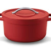 Olla Beka plume 24cm aluminio rojo con revestimiento cerámico antiadherente