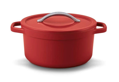 Olla Beka plume 24cm aluminio rojo con revestimiento cerámico antiadherente