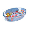 Pirofila ovale in Pyrex 30x21cm. Bicchiere da 2l