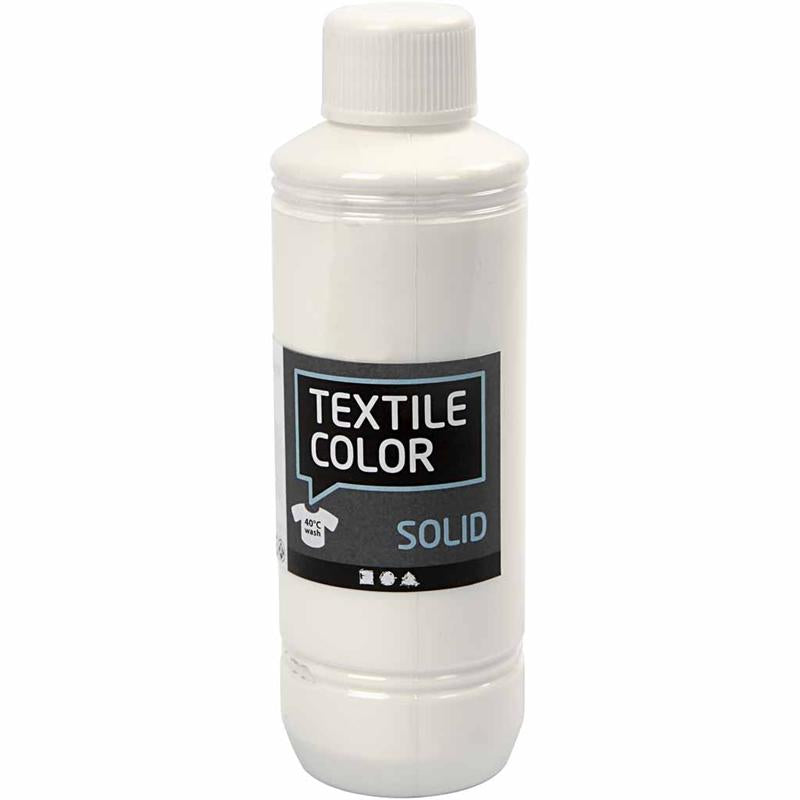 Cubriendo pintura textil - blanco, 250 ml